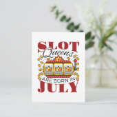 Slot Queens wordt in juli geboren Briefkaart (Staand voorkant)
