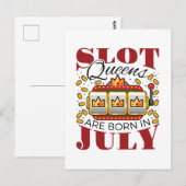 Slot Queens wordt in juli geboren Briefkaart (Voorkant / Achterkant)