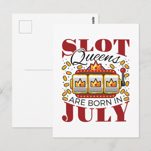 Slot Queens wordt in juli geboren Briefkaart (Voorkant / Achterkant)