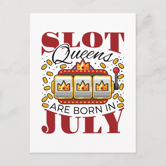 Slot Queens wordt in juli geboren Briefkaart (Voorkant)