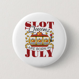 Slot Queens wordt in juli geboren Ronde Button 5,7 Cm