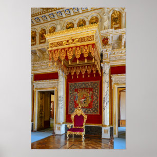 Slot Schwerin Troonzaal, Duitsland Poster