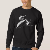 Slot SR-71 Mannen Donker Sweatshirt White Design (Voorkant)