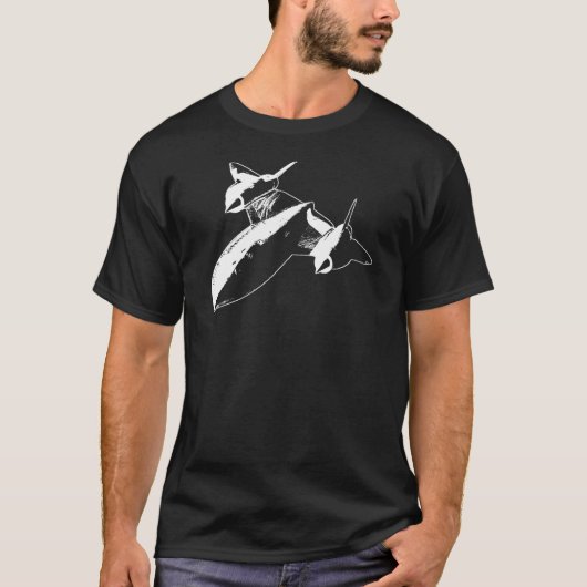 Slot SR-71 Mannen Donker T-shirt - Wit design (Voorkant)