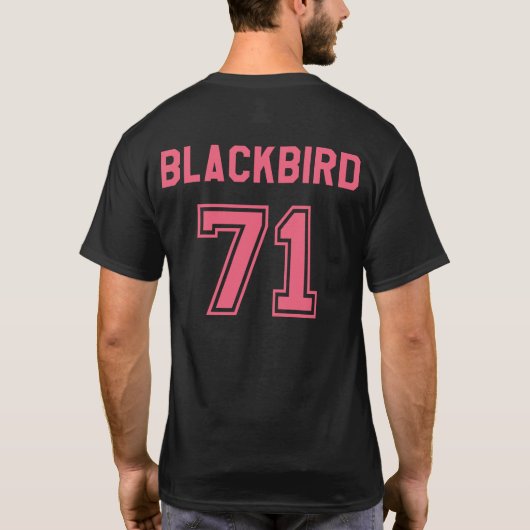 Slot SR-71 Mannen T-shirt met achterzijde - Roze (Achterkant)