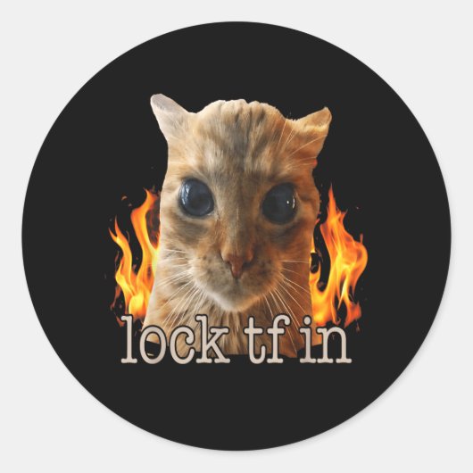 Slot tf in kat ronde sticker (Voorkant)