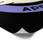 Slot van de goedkeuring Funny Seal Pun Dark BG Poster (Hoek)