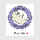 Slot van goedkeuring Funny Seal Pun Sticker (Vel)