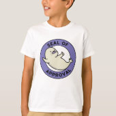 Slot van goedkeuring Funny Seal Pun T-shirt (Voorkant)