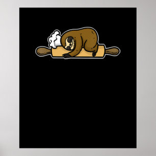 Slotbakker   Grappig schattig kok   Keukencadeau v Poster