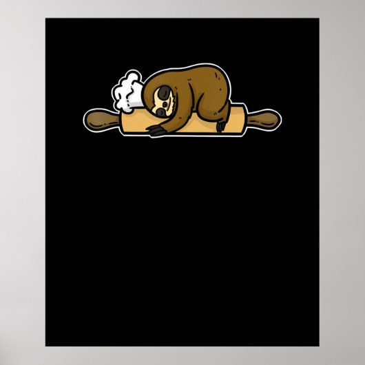 Slotbakker | Grappig schattig kok | Keukencadeau v Poster (Voorkant)