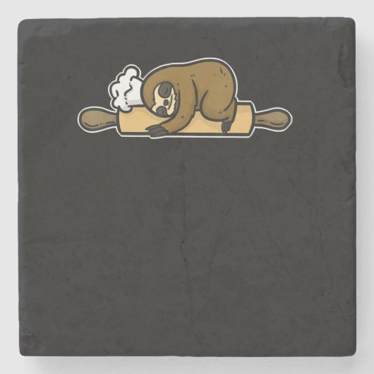 Slotbakker | Grappig schattig kok | Keukencadeau v Stenen Onderzetter (Voorkant)