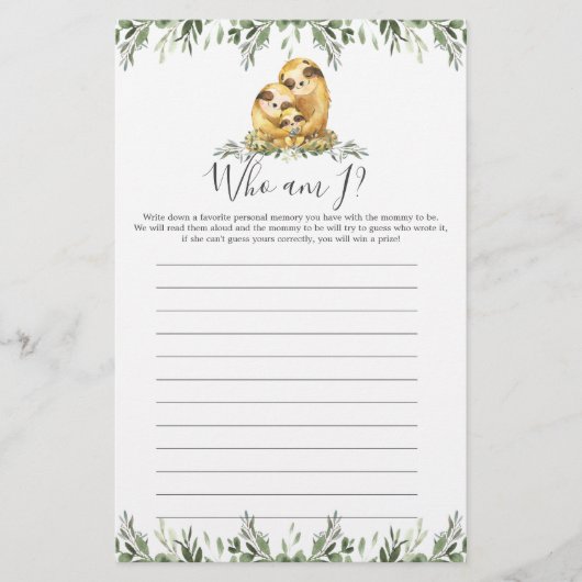 Slote Baby shower die ik word (Voorkant)