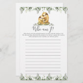 Slote Baby shower die ik word (Voorkant / Achterkant)