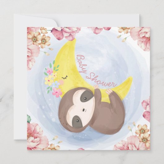 Slote Baby shower Uitnodiging (Voorkant)