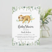 Slote Baby shower Uitnodiging (Staand voorkant)