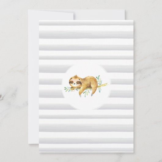 Slote Baby shower Uitnodiging (Achterkant)