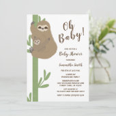 Slote Baby shower Uitnodiging (Staand voorkant)