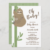 Slote Baby shower Uitnodiging (Voorkant / Achterkant)