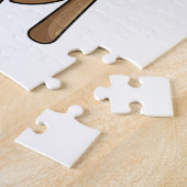 Slote bij honkbal met honkbalknuppel legpuzzel (Zijkant)