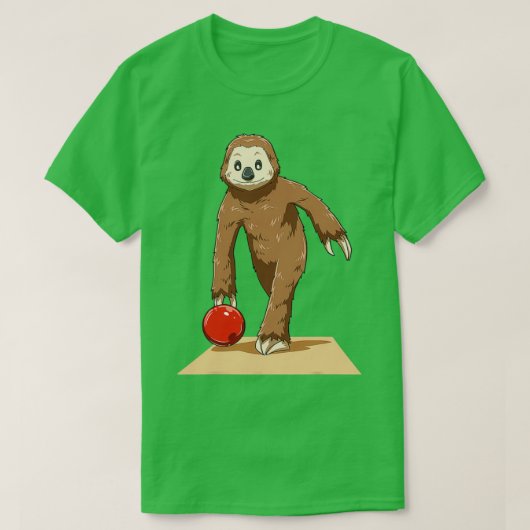 Slote Bowling-sleuf voor Bowling T T-shirt (Design voorkant)