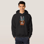 Slote Bunny Easter Day Cute Rabbit Egg Hunt Boys Hoodie (Voorkant volledig)
