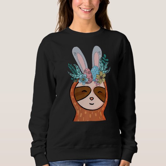 Slote Bunny Easter Day Cute Rabbit Egg Hunt Boys Trui (Voorkant)