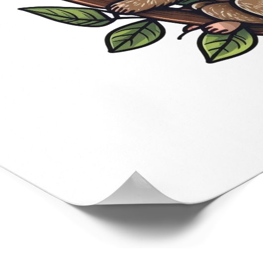 Slote cartoon illustratie poster (Hoek)