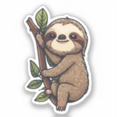 Slote cartoon illustratie sticker (Voorkant)