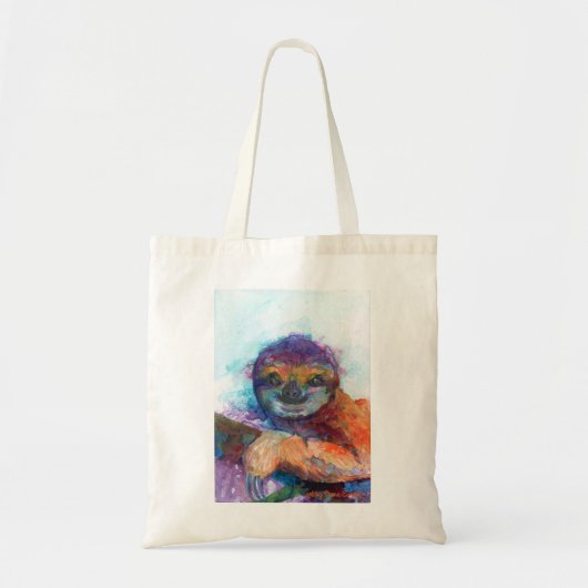 Slote glimlach - waterverf tote bag (Voorkant)