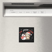 Slote ik ben Sneeuwsnuitje Sneeuwpop Magnet (Insitu (Vaatwasser))