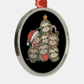 Slote kerstboom Funny Animal Kerstmis Cerami Metalen Ornament (Rechts)