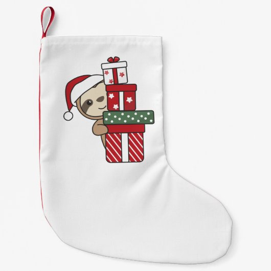 Slote kerstfeestdagen kleine kerstsok (Voorkant)