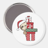 Slote kerstfeestdagen magneet (Voorkant / Achterkant)