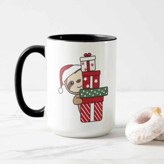 Slote kerstfeestdagen mok (Met donut)