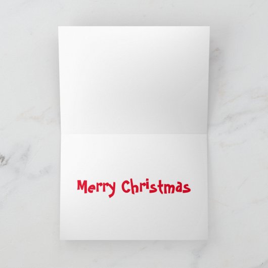 Slote Kerstmis Kaart (Binnen)