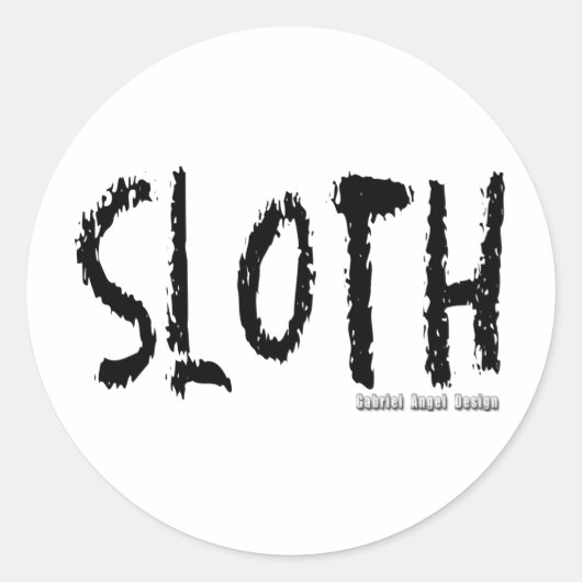 Slote Logo Ronde Sticker (Voorkant)