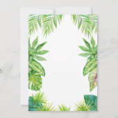 Slote Uitnodiging, Zoo-verjaardag Kaart (Achterkant)