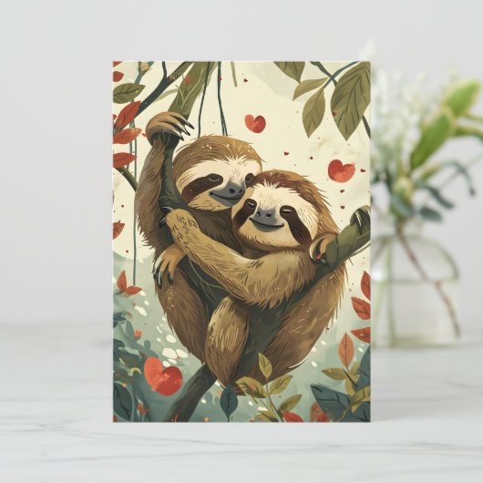 Slote Valentijnsdag Feestdagenkaart (Staand voorkant)