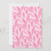 Slote verjaardag in roze en geel kaart (Achterkant)