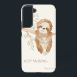 Slote Waterverf Boho blijft rondzwerven Samsung Galaxy Hoesje<br><div class="desc">Deze zoete Slote die uit een Eucalyptusboom hing,  werd prachtig in waterverf vastgelegd door een internationaal erkende kunstenaar en ontwerper,  Audrey Jeanne Roberts. De typografische tekst,  "KLEINE BEWAREN, "gedempte foliage en boomtak voltooit dit ontwerp. Copyright.</div>