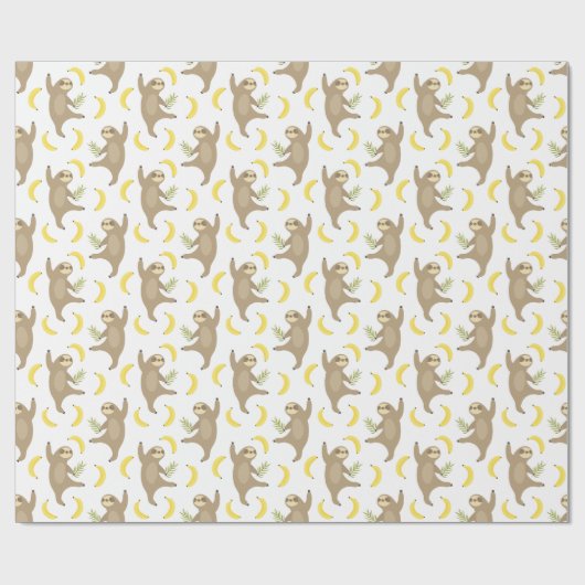 Sloten en Bananas Pattern Cadeaupapier (Vlak)