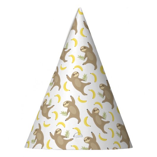 Sloten en Bananas Pattern Feesthoedjes (Links)
