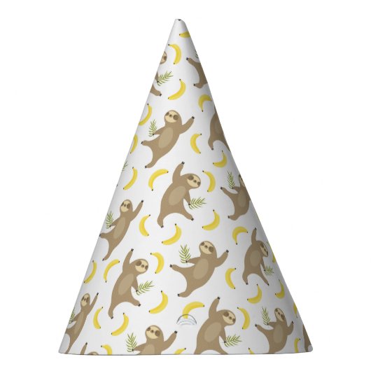Sloten en Bananas Pattern Feesthoedjes (Rechts)