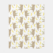 Sloten en Bananas Pattern Fleece Deken (Voorkant)