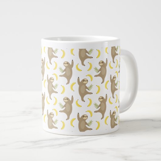 Sloten en Bananas Pattern Grote Koffiekop (Voorkant rechts)