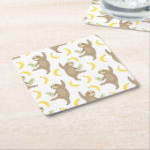 Sloten en Bananas Pattern Kartonnen Onderzetters (Schuin)