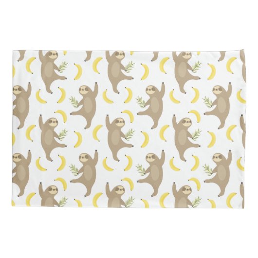 Sloten en Bananas Pattern Kussensloop (Achterkant-Links)