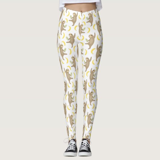Sloten en Bananas Pattern Leggings (Voorkant)