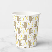 Sloten en Bananas Pattern Papieren Bekers (Achterkant)